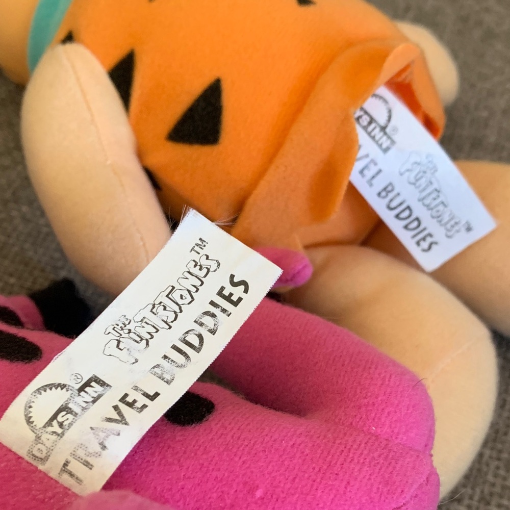 1994 The Flintstones Fred and Dino 9” Days Inn Travel Buddies Plush Toys - Picture 5 of 5